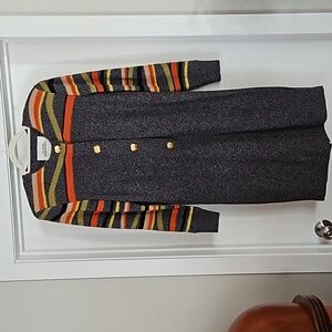 VINTAGE 80S STEVE FABRIKANT KNIT WOOL BLEND DRESS